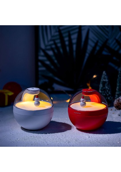 Gece Lambası ile Hava Nemlendirici Uçucu Yağ Difüzörü USB Mist Maker Ev Araba Difüzör Beyaz (Yurt Dışından)