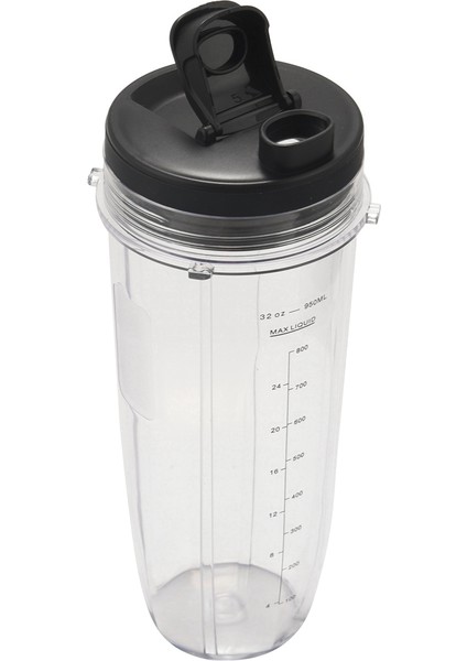 Ninja BL480 / BL490 / BL640 / BL680 Auto Iq Serisi Meyve Sıkacağı Için 2x Meyve Sıkacağı Aksesuarları 32OZ Bardak ve Borulu Kapak (Yurt Dışından) fırsatları