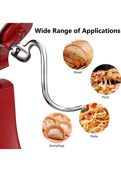 Kitchenaid 5qt Kaldırma ve 6qt Stand Mikser Için Hamur Kancası, Mikser Hamur Ataşmanı, Bulaşık Makinesinde Yıkanabilir (Yurt Dışından) fiyatları