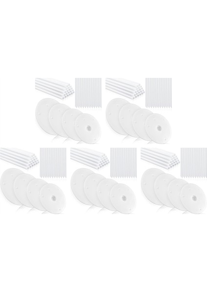 180 Parça Plastik Kek Dübel Çubuk Seti 100 Parça Beyaz Kek Çubukları Destek Çubuğu ve 20 Parça Kek Ayırıcı Plakalar (Yurt Dışından)