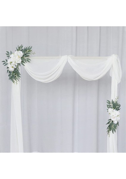 Yapay Düğün Kemer Çiçek Seti Boho Okaliptüs Garland Perdeler Düğün Dekorasyon Hoş Geldin Yazısı, A (Yurt Dışından)