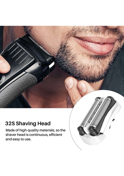 32S Tıraş Makinesi Yedek Kafa Bıçak Net Membran Braun Serisi 3 Elektrikli Jilet 301S 310S 320S 3000S 3020S 3030S 3040 (Yurt Dışından) indirimleri