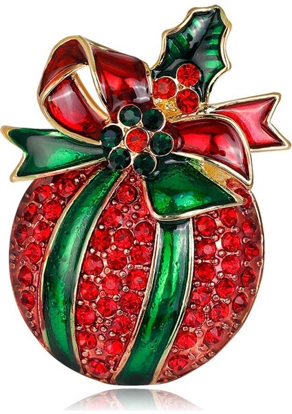 Noel Broş Pins Kış Rhinestone Takı Kadın Hediyeler Takılar (Yurt Dışından)