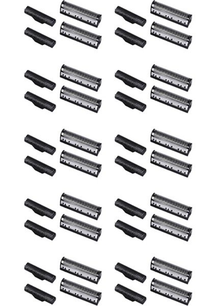 10 Takım Kesme Bıçağı Kemei KM-1102 Clipper Elektrikli Tıraş Makinesi Parçaları Net Gümüş (Yurt Dışından)