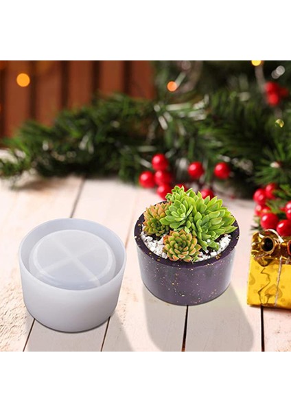 Reçine Silikon Kalıp, Dıy Saksı Kalıbı, Etli Bitki Kalıbı, Kalem Tutucu Kalıbı, Reçine Sanat Kalıbı (L) (Yurt Dışından) modelleri