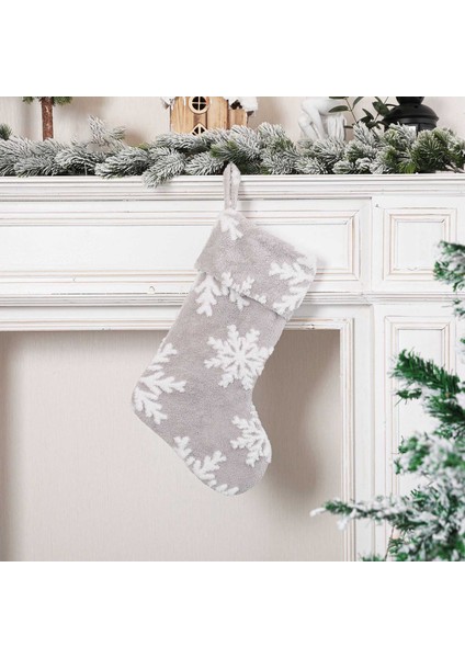 Noel Stocking Kar Tanesi Desen Şeker Çorap Hediye Çantası Noel Ağacı Asılı Dekor Çanta Noel Dekorasyon Için (Yurt Dışından) indirimleri