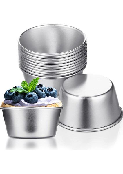 48 Parça Bireysel Kalıplar Puding Kalıpları Bardaklar Mini Çikolata Erimiş Tavalar Yapışmaz Cupcake Kek Kurabiye Puding Kalıbı (Yurt Dışından) indirimleri