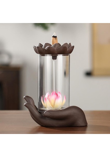 Zen Bergamot Lotus Brülör Duman Şelale Tütsü Brülör + 50 Adet Koni Tütsü Buhurdan Oturma Odası Dekorasyon Aromaterapi (Yurt Dışından) fırsatları