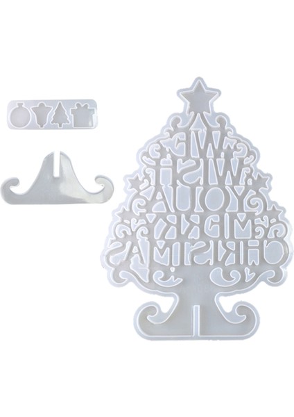 Noel Ağacı Silikon Kalıp El Yapımı Dekorasyon Reçine Zanaat Noel Dıy Takı Aksesuarları Süsleme (Yurt Dışından)
