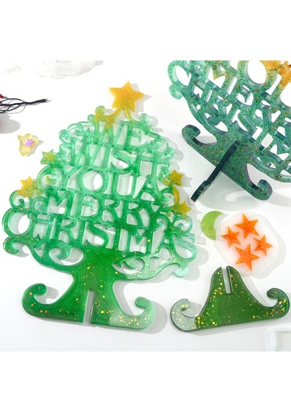 Noel Ağacı Silikon Kalıp El Yapımı Dekorasyon Reçine Zanaat Noel Dıy Takı Aksesuarları Süsleme (Yurt Dışından) modelleri