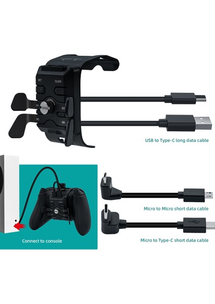 Denetleyici Geri Düğmesi Eklentisi Adaptör Kürekler /x// Denetleyici Gamepad Için Tuşlar Tetikleyici (Yurt Dışından)