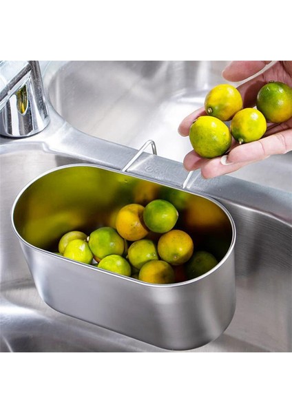 2x 304 Paslanmaz Çelik Mutfak Lavabo Drenaj Sepeti, Bulaşık Lavabo, Asılı Çöp Suyu Filtre Rafı, Filtre Rafı (Yurt Dışından) indirimleri