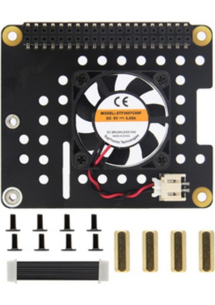 X630 Için -3b 4b Zero W Vb Için -2 X630-A2 Fan Genişletme Kartı ile Uyumlu (Yurt Dışından)