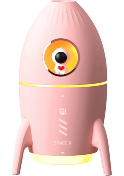 350ML Mini Astronot Hava Temizleme Nemlendirici, Ev Için Atmosfer Işığı ile Hava Nemlendiriciyi Kullanmak Için Takılı Pembe (Yurt Dışından)