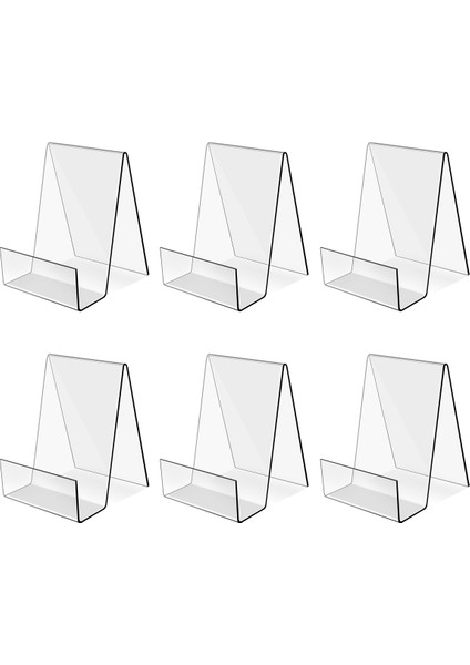 6pack Akrilik Kitap Standı Resim Albümlerini, Kitapları, Müzik Sayfalarını (Küçük) Görüntülemek Için Şeffaf Akrilik Ekran Şövale Tutucu (Yurt Dışından)