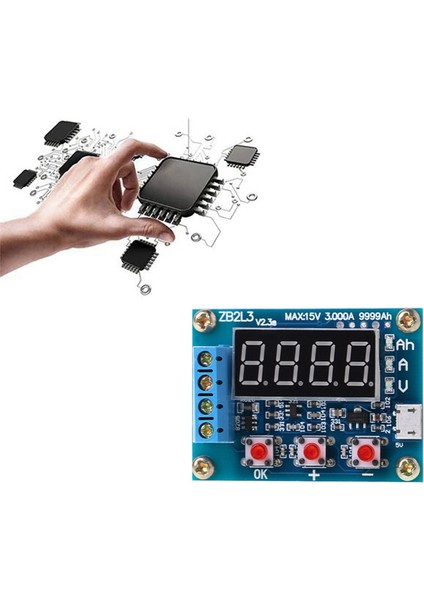 ZB2L3 18650 Test Cihazı Harici Yük Deşarj Tipi 1.2-12V 18650 Eşit Kapasiteli Test Cihazı Deşarj Ölçer (Yurt Dışından)