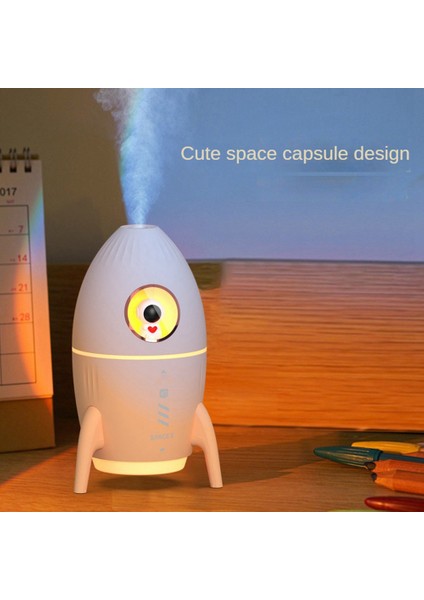 350ML Mini Astronot Hava Temizleme Nemlendirici, Ev Için Atmosfer Işığı ile Hava Nemlendiriciyi Kullanmak Için Takılı Pembe (Yurt Dışından)