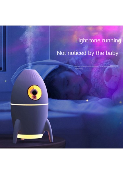 350ML Mini Astronot Hava Temizleme Nemlendirici, Ev Için Atmosfer Işığı ile Hava Nemlendiriciyi Kullanmak Için Takılı Pembe (Yurt Dışından)