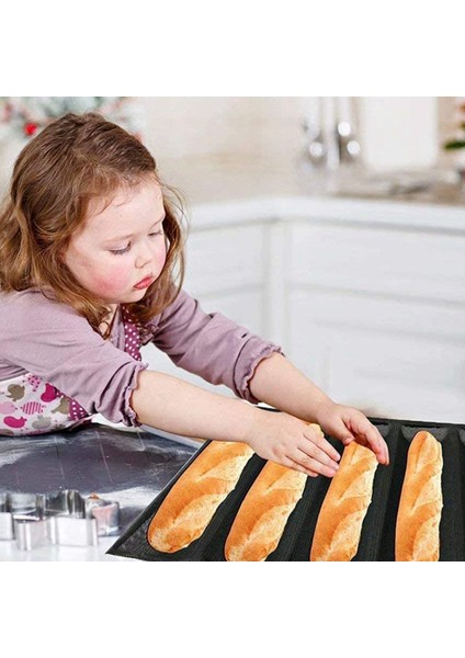Adet Silikon Formlar Moldes Para Tava,delikli Ekmek Formu,ekmek Formu,yapışmaz Somun Tavası (Yurt Dışından)