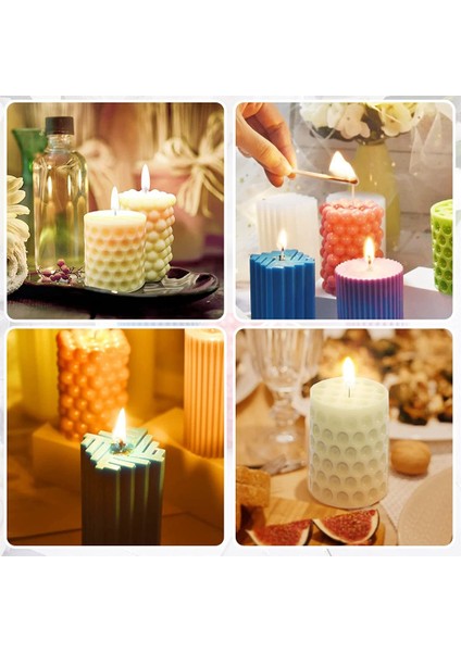 Silikon Mum Kalıbı, 4'lü Silikon Kalıp Paketi, 3D Silikon Kalıplar, Dökme Seti Için Mum Kalıpları (Yurt Dışından) modelleri