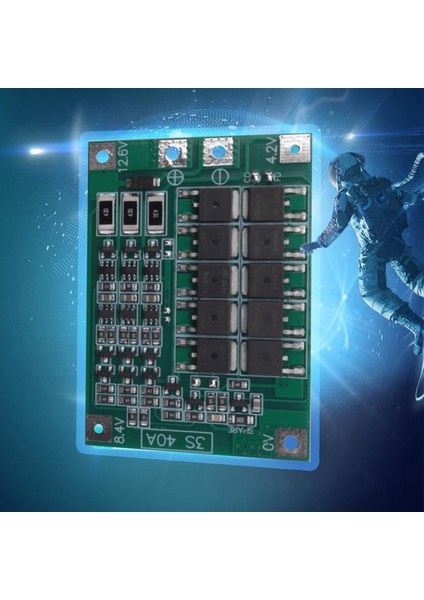 3s 40A Tornavida 12V Li-Ion 18650 Bms Pcm Koruma Levhası Bms Pcm Denge Liion Hücre Paketi Modülü ile (Yurt Dışından)