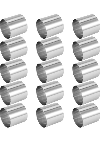 15 Adet Paslanmaz Çelik Mousse Yüzükler Yuvarlak Bisküvi Kesici Kek Kalıbı Mutfak Pişirme Pasta Aracı Tart, Fondan, Vb (Yurt Dışından) fiyatları