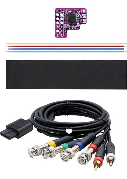 N64 Ntsc Konsolları Için N64 Rgb Mod+Rgb Kablosu Ntsc Modifiye Rgb Çıkış Modülü Için Rgb Modül Çipi (Yurt Dışından)