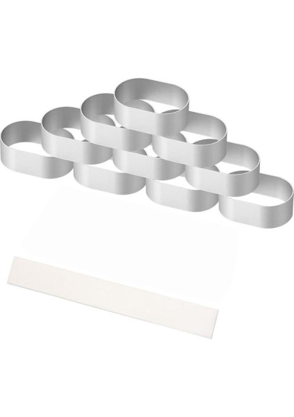 10 Adet Peynir Alüminyum Alaşımlı Oval Peynir Kalıp Mousse Ekmek Kek 100 Adet Astar Kağıt Pişirme Aracı ile (Yurt Dışından)