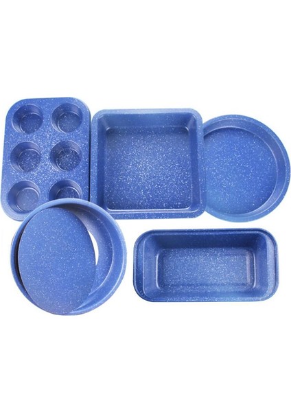 5 Paket Yapışmaz Kek Kalıbı Tava Tepsi Bakeware Yuvarlak Kek Tavalar Somun Tost Ekmeği Kalıp Pişirme Tavaları Yapışmaz Pasta Araçları (Yurt Dışından)