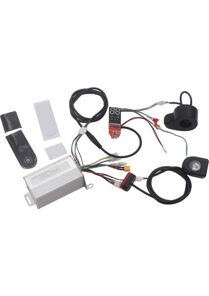 M365 Elektrikli Scooter Denetleyicisi Bluetooth Kontrol Paneli Kiti 36 V 350 W Motor Kontrol Ölçer Fren Kolu ile (Yurt Dışından)
