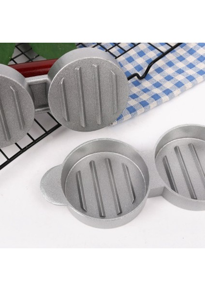 Mini Hamburger Presleri Yapışmaz 3 Yuvalı Küçük Burger Köftesi Basın Üçlü Sığır Burger Makinesi Kalıp Makinesi Et Mutfağı (Yurt Dışından)