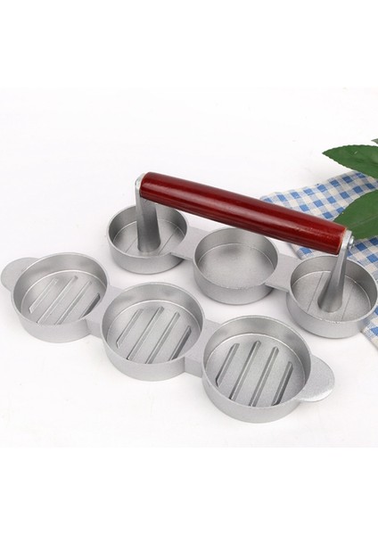 Mini Hamburger Presleri Yapışmaz 3 Yuvalı Küçük Burger Köftesi Basın Üçlü Sığır Burger Makinesi Kalıp Makinesi Et Mutfağı (Yurt Dışından)