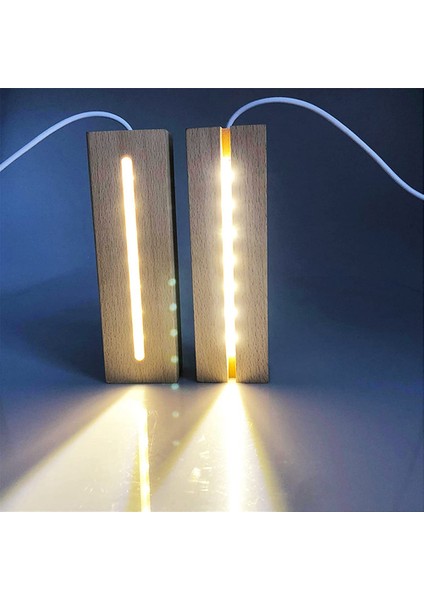 LED Ahşap Teşhir Tabanı, Teşhir Kaidesi, Lazer Kristal Cam Akrilik Için Işık Tabanı Standı (Yurt Dışından)