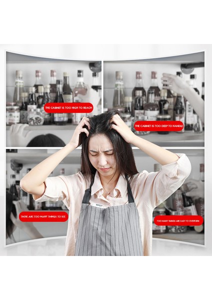 Mutfak Depolama Rafı Dönen Mutfak Düzenleyici Köşe Raf Rafları Baharat Rafları Raflar Mutfak Aksesuarları Beyaz (Yurt Dışından) indirimleri