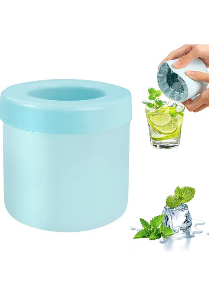 2pcs Silindir Silikon Buz Küpü Kalıp, 3D Buz Küpü Makinesi, Sıkıştırılmış Buz Kafesi, Pres Tipi Kolay Serbest Bırakılan Buz Bardağı (Yurt Dışından) modelleri