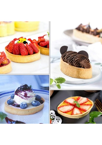 Tekne Şekli ve Üç Köşeli Paslanmaz Çelik Tart Yüzük Kule Kek Kalıbı Delikli Kek Mousse Yüzük (Yurt Dışından)