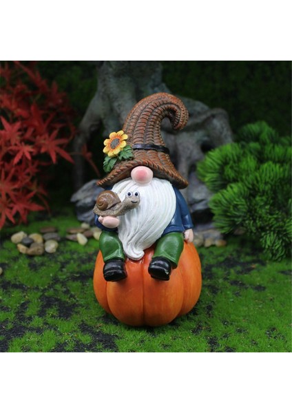 Güz Cüceler Heykeli Dekor, Sgiving Gnome Kabak Gnome Beyaz Sakal Gnome Heykeli Güz Kabak Peri Heykeli Reçine Deco (Yurt Dışından) fiyatları