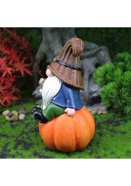 Güz Cüceler Heykeli Dekor, Sgiving Gnome Kabak Gnome Beyaz Sakal Gnome Heykeli Güz Kabak Peri Heykeli Reçine Deco (Yurt Dışından) indirimleri