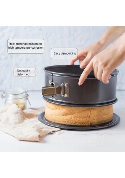 Yapışmaz Karbon Kabak Tava Yuvarlak Kek Tava Bakeware Kek Pişirme Kalıpları Mutfak Malzemeleri (Yurt Dışından)