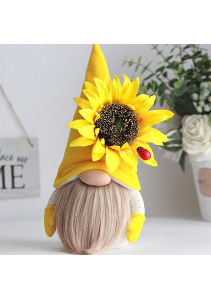 Arı Gnome Bahar Ayçiçeği Bebek Dekor, El Yapımı Bumble Peluş Yüzü Olmayan Bebek Süsleri, Yatak Odası Masaüstü Cüceler Süsler B (Yurt Dışından) modelleri
