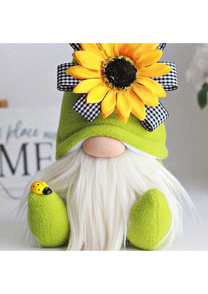 Arı Gnome Bahar Ayçiçeği Bebek Dekor, El Yapımı Bumble Peluş Yüzü Olmayan Bebek Süsleri, Yatak Odası Masaüstü Cüceler Süsler B (Yurt Dışından) indirimleri