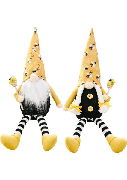 2 Adet Uzun Bacaklar Arı Gnome Iskandinav Tomte Nisse Isveç Yüzü Olmayan Bebek Arı Süs Ev Masaüstü Dekorasyon Için (Yurt Dışından)