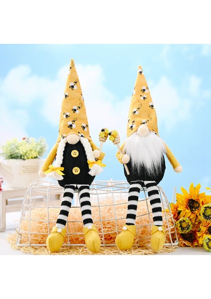 2 Adet Uzun Bacaklar Arı Gnome Iskandinav Tomte Nisse Isveç Yüzü Olmayan Bebek Arı Süs Ev Masaüstü Dekorasyon Için (Yurt Dışından)