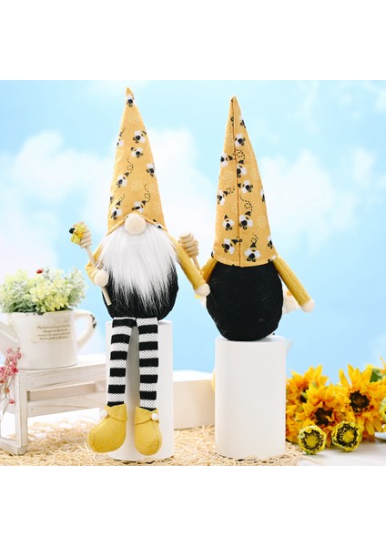 2 Adet Uzun Bacaklar Arı Gnome Iskandinav Tomte Nisse Isveç Yüzü Olmayan Bebek Arı Süs Ev Masaüstü Dekorasyon Için (Yurt Dışından)