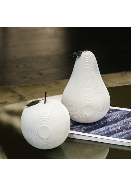 Iskandinav Meyve Heykel Iç Ev Dekor Için Modern Reçine Armut Heykeli Heykelcik Dolap Ev Dekorasyon Hediye B (Yurt Dışından) fırsatları