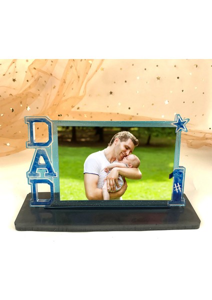 2 Adet Dıy Fotoğraf Baba Standı Seti Dekoratif Silikon Kalıp Babalar Günü Kristal Epoksi Reçine Kalıp A (Yurt Dışından) fırsatları
