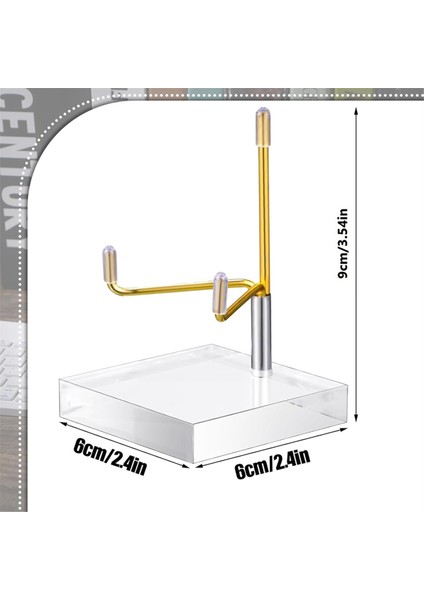 4 Adet Ayarlanabilir Metal Kol Ekran Standı Şövale Akrilik Tabanlı Kaya Ekran Şövale Tutucu Akrilik Şövale Gümüş (Yurt Dışından)