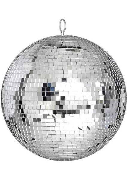 Renkli Sahne Aydınlatma Efekti 8 Inç 20 cm Disko Ayna Glitter Topu Gümüş Noel Partisi Dekoru (Yurt Dışından)