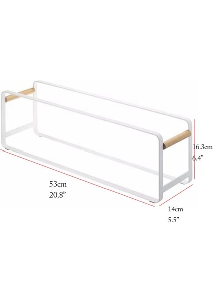 Ayakkabı Rafı 2 Katmanlı Ayakkabı Rafı Küçük Istiflenebilir Ayakkabı Rafı Dolaplar Için Ahşap Ayakkabı Rafı 20.8x5.5x6.4ın Ayakkabı Rafı Beyaz (Yurt Dışından)