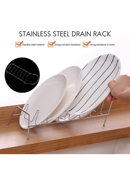 Plaka Düzenleyici 7 Yuva Krom Kaplama Bulaşıklık Tezgah Kurutma Standı (Yurt Dışından) modelleri